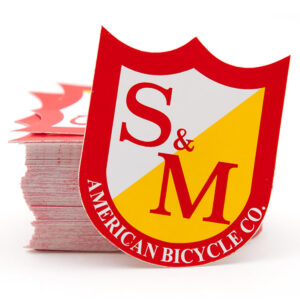 MEDIUM SHIELD STICKERS, 2 COLOR OPTIONS (100 PACK)