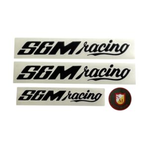 S&M RACE HANDLEBAR AND FORK STICKER PACK (2 COLOR OPTIONS)