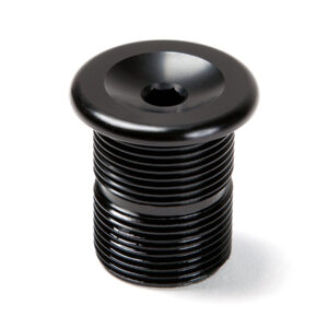 S&M M24 X 1.5 FORK TOP CAP/COMPRESSION BOLT (Black, Red & Polished) - Black