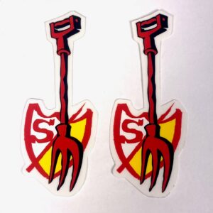 LIMITED EDITION PITCHFORK STICKERS SET OF 2