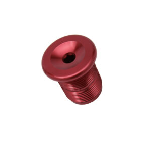 S&M M24 X 1.5 FORK TOP CAP/COMPRESSION BOLT (Black, Red & Polished)